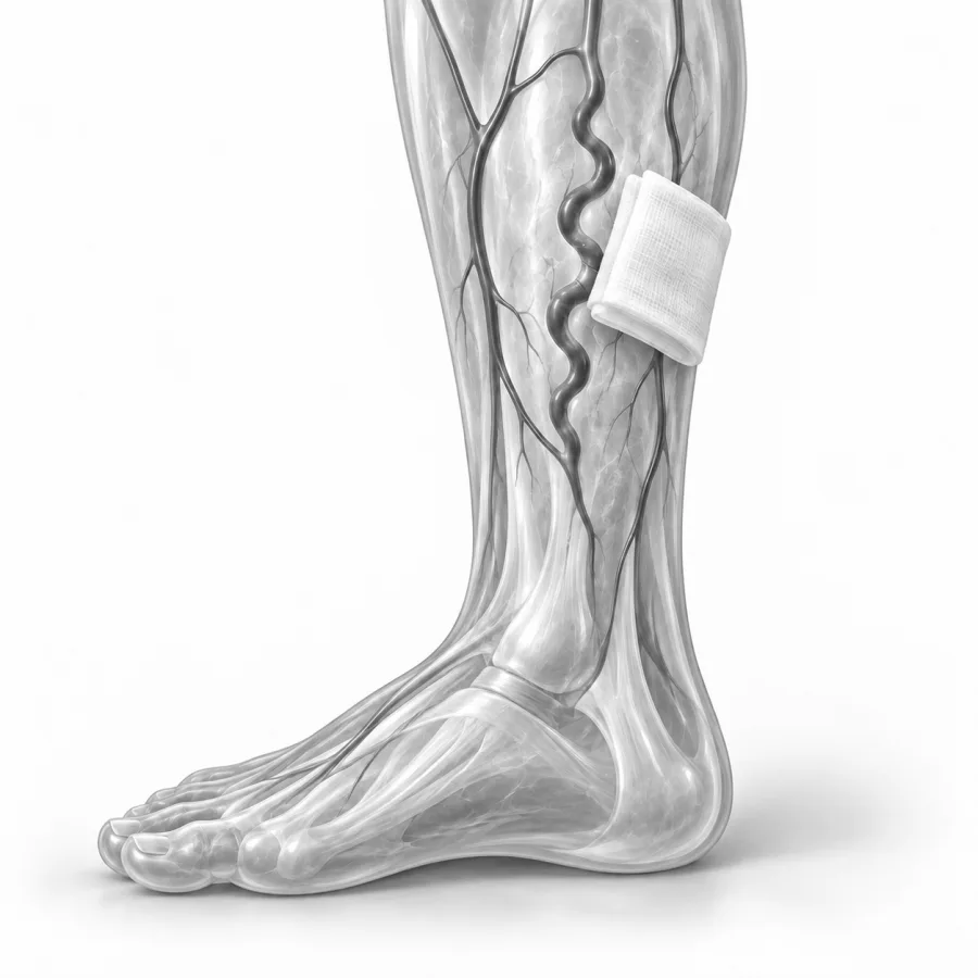 Illustration: bleeding varicose vein: what to do