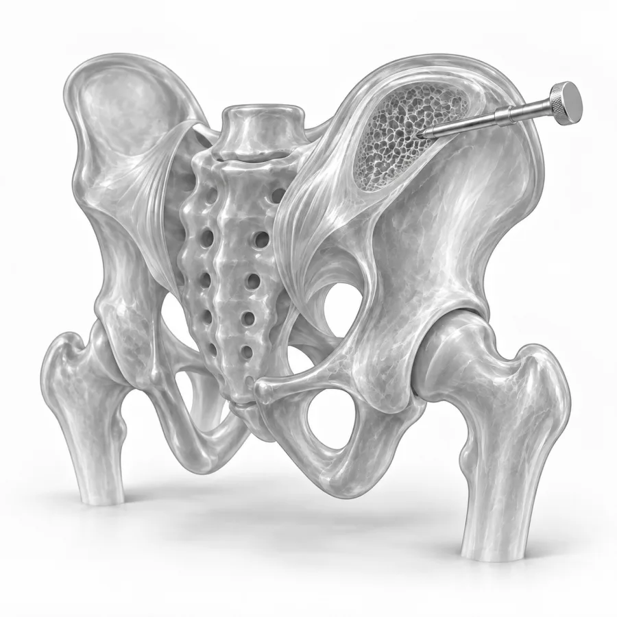 Illustration: bone marrow biopsy