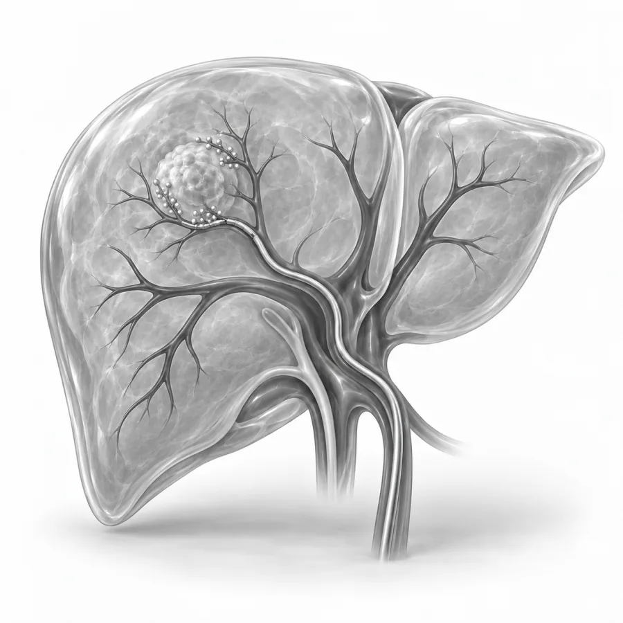 Illustration: chemoembolization (tace)