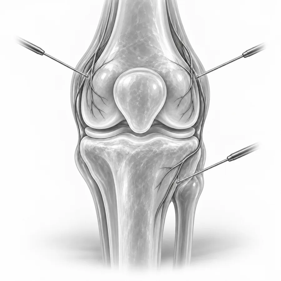 Illustration: genicular nerve ablation