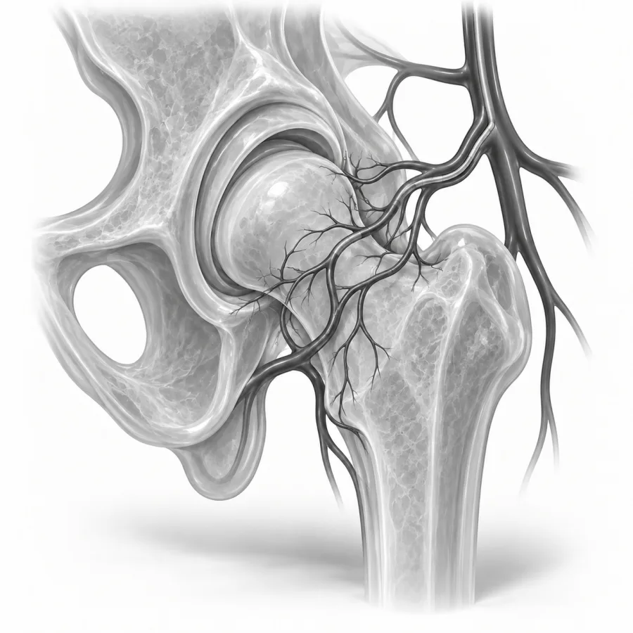 Illustration: hip embolization