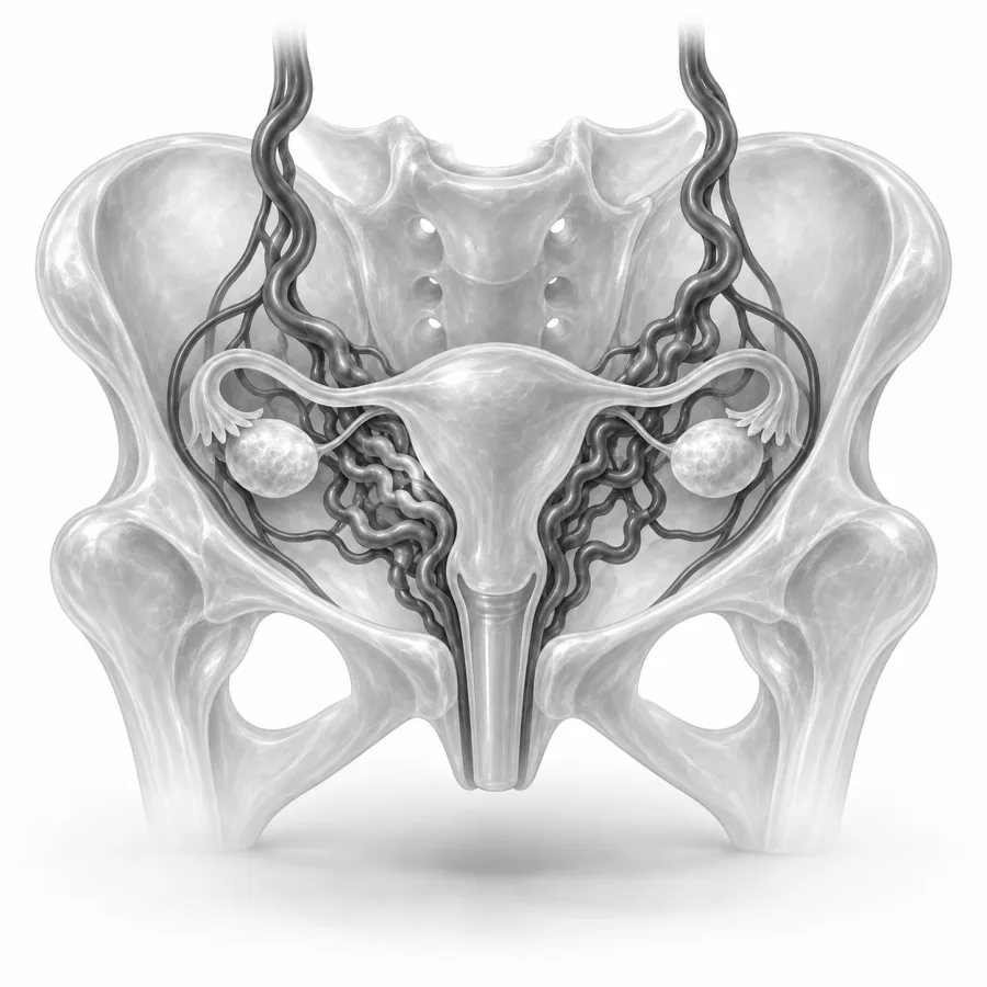 Illustration: pelvic congestion syndrome