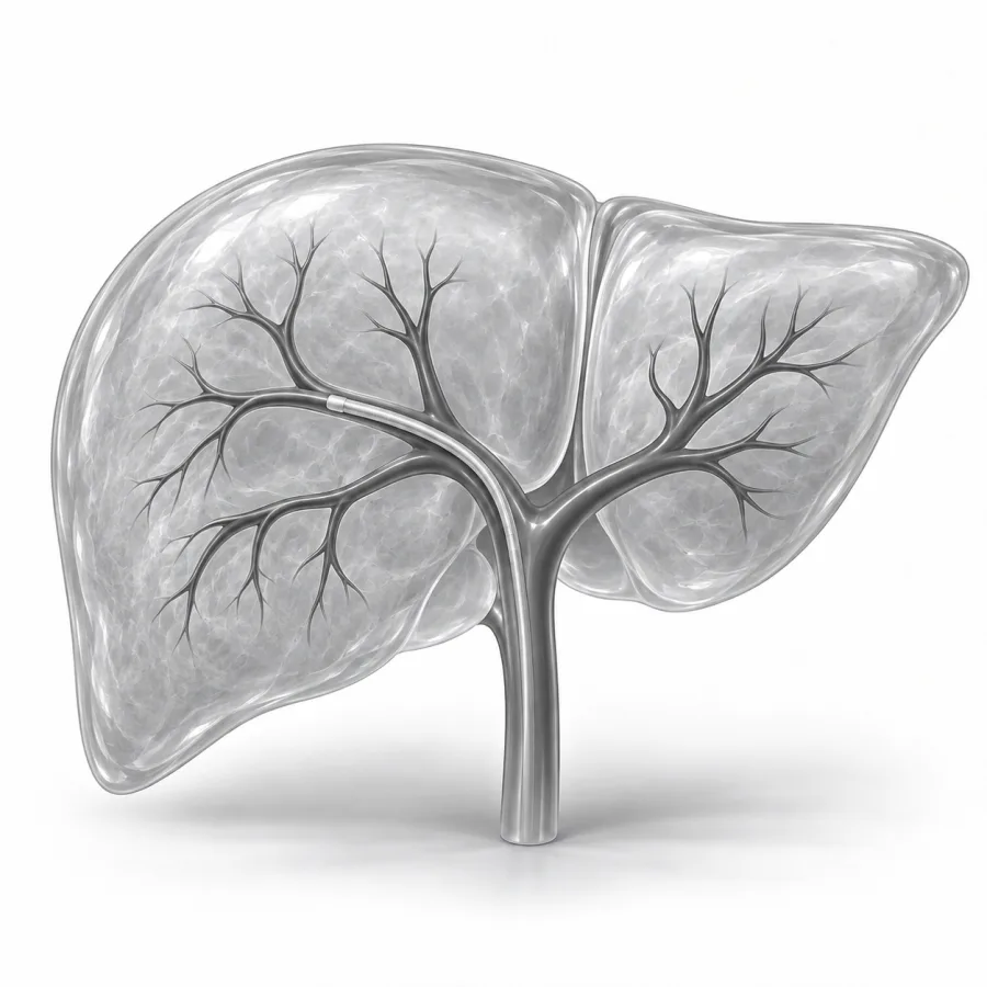 Illustration: portal vein embolization