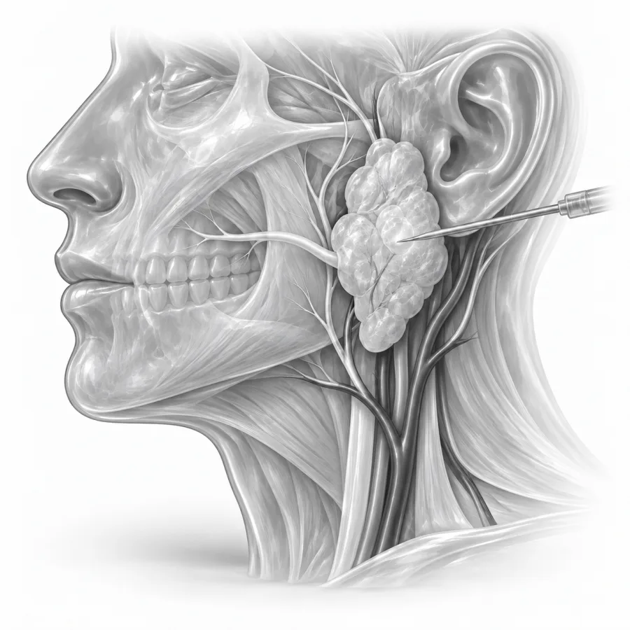 Illustration: salivary gland biopsy